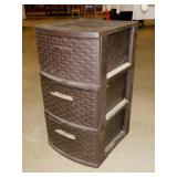 Sterilite 3 drawer storage unit, 12.5' x 14' x 24'