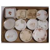 15 antique ironstone butter pats