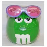 New M&M's ceramic Green Lady eye candy container -