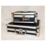 2 Vaultz cash boxes w/ combination locks, largest
