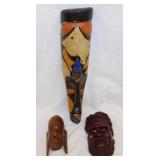 Hand carved Fang mask from Gabon, 19' - African