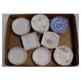 22 antique porcelain butter pats