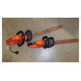 2 Black & Decker hedge trimmers, 20' & 24'