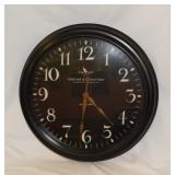 2 wall clocks, largest is 17' diam.