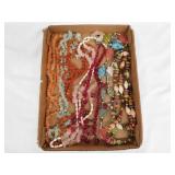 Vintage gemstone necklaces: Moonstone - Carnelian