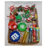 14 new M&M's candy containers - 3 empty