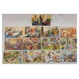 13 Alfred Mainzer cat postcards from 1940's