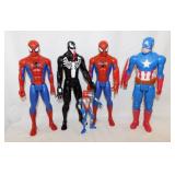 Actions figures: 3 Spiderman, two 12' & one 6' -
