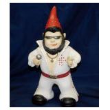 Ceramic Elvis Presley garden gnome, 13' tall -