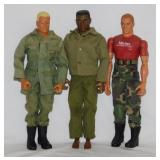 4 GI Joe articulated action figure dolls