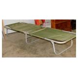 Aluminum & canvas folding camp cot
