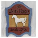 The White Horse Scotch Whiskey advertising bar