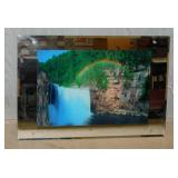 Groovy lighted motion picture Rainbow Waterfall w/