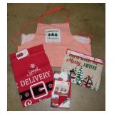 Christmas holiday bags - Apron - Drying mat -