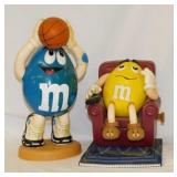2 M&M's candy dispensers: Basketball Sport Player