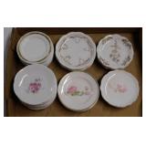 30 antique porcelain butter pats