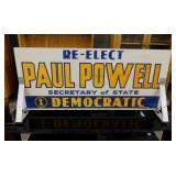 1960's Paul Powell politcal car topper sign,