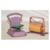 Vintage tin litho general grocery store toys: