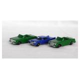 3 Tootsietoy cars: 2 Studebaker Lark convertibles