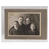 5 antique cabinet card photos - Victorian lady