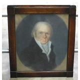 Original chalk portrait of 19th Century English
