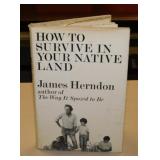 5 vintage books: 1971 How To Survive Your Native