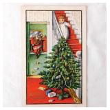 9 antique Christmas Santa Claus postcards,
