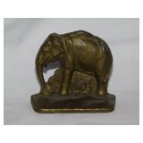 ACW Co. cast iron elephant single bookend, 3.5"