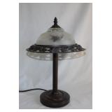 Vintage bronze art deco style table lamp