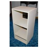 Handmade wood 4 shelf stand, 24" tall
