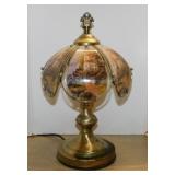 Lighthouse glass touch light lamp, 15" tall