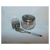 Sterling silver: Nail file, 6.5" long - Crystal