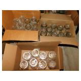 Three boxes of Atlas canning jars