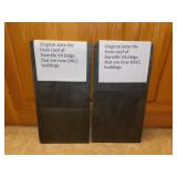 2 pieces slate roof shingles from VA & DACC