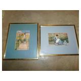 2 Claude Monet prints w/ frames: Camille Monet &