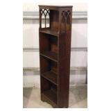 Art Deco mahogany 5 shelf bookcase,