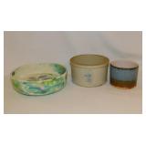 Vintage Whitehall Illinois stoneware crock & more
