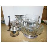 Silverplate, crystal & pewter home dï¿½cor