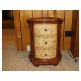 Vintage 3 drawer Stein World Natalie oval chest,