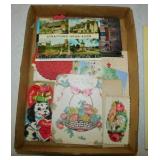 Vintage greeting cards: Christmas - Valentines Day