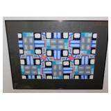 Original abstract geometric painting by Marilyn