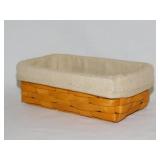 Longaberger: 2007 basket w/ liner - Pewter charm -