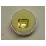5 ct rectangle citrine gemstone
