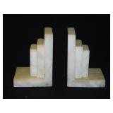 Onyx Books stone bookends
