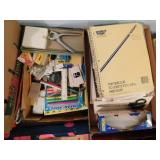 Office supplies: Notebooks - Hole punch - Pens -