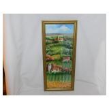 Vertical Tuscan view landscape point w/ frame