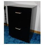 Metal 2 drawer filing cabinet, 18" sq. x 28"