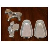 1955 Aldon aluminum ice treat popsicle molds -