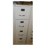 Yale 4 drawer metal filing cabinet, 52" tall,