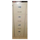 Tower 4 drawer metal filing cabinet, 52" tall,
